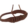 Cartridge Belt for 12 Gauge Shotshell Ammunition - Natural Leather